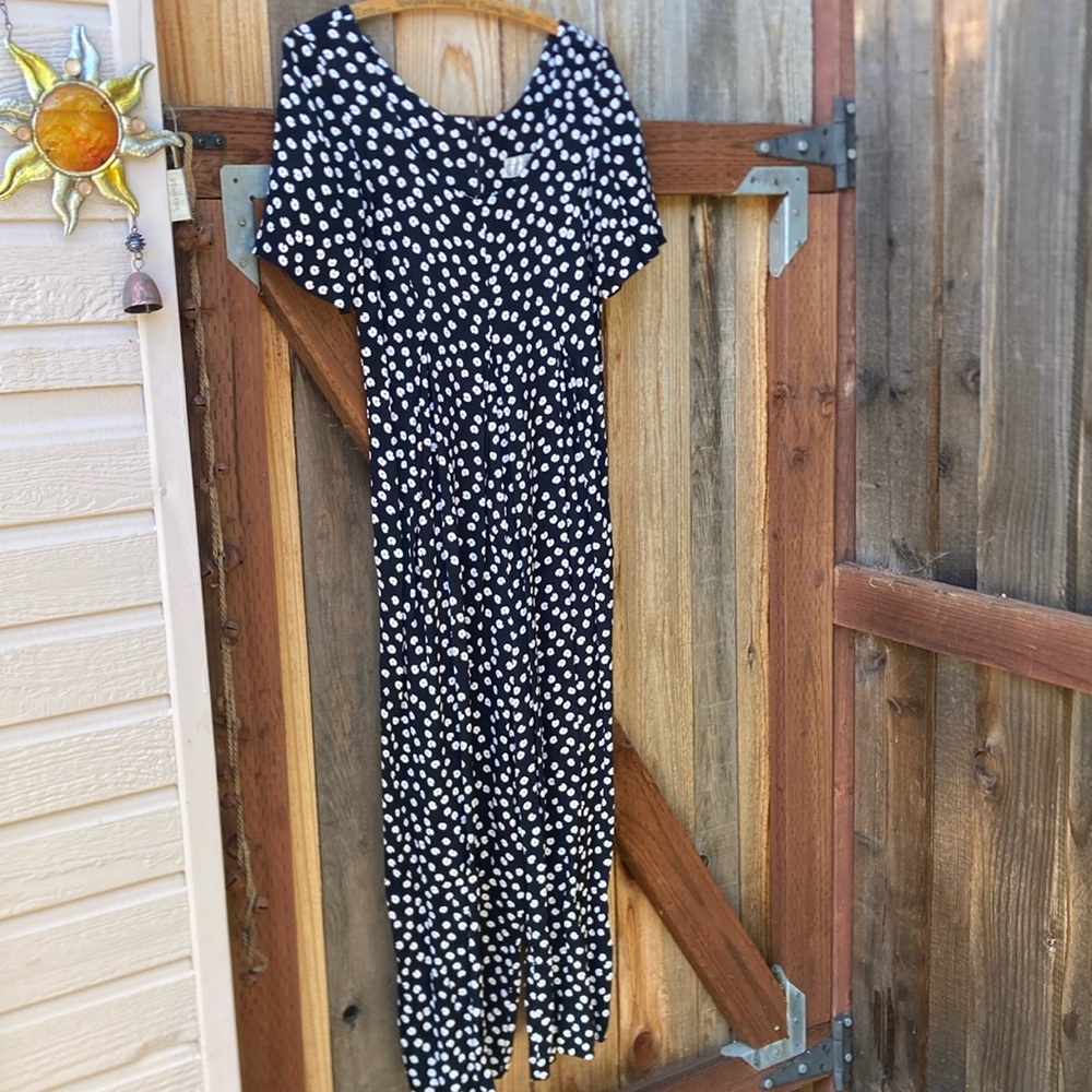 vintage Laundry by Shelli Segal floral jumpsuit